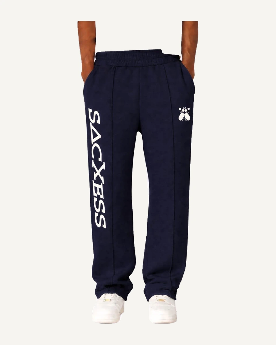 SACXESS Baggy Sweatpants in Navy.